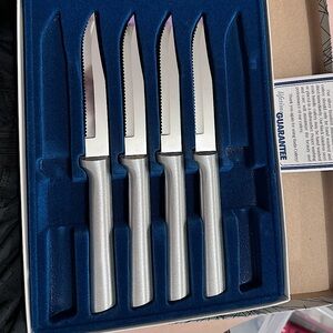 RADA Set of 4 Steak Knives - Stainless Steel Silver